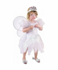 Charades Toddler White Petal Fairy Costume