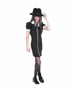 Charades Kids Costumes Child's Zip-Up Gangster Dress Costume