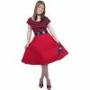 Charades Adult Red Poodle Dress Costume