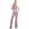 Charades Adult Psychedelic Disco Girl Costume 1 Charades Adult Psychedelic Disco Girl Costume