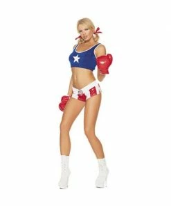 Charades Adult Costumes Adult Sexy Girl Boxer Costume