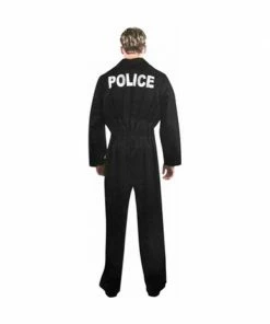 Charades Adult Costumes Adult Police Uniform Jumpsuit Costume