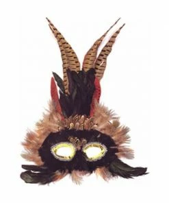 Top Trims Adult Grand Feather Eye Mask Masks