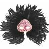 Top Trims Masks Adult Black Wicked Feather Eye Mask