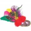 Top Trims Adult Side Feather Party Eye Mask Masks