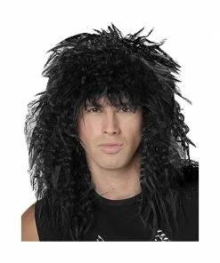 Lacey Wigs Black 80's Hair Band Wig