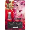 Fun World Adult Silver Glitter Lipstick Eyelash Make Up Kit