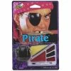 Fun World Adult Pirate Halloween Makeup Kit W/ Patch