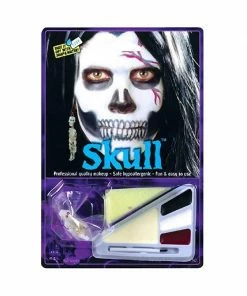 Fun World Adult Skull Halloween Makeup Kit Costume Make-up