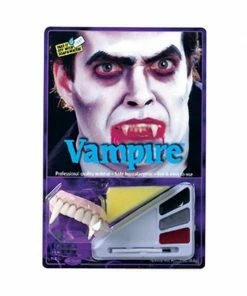 Fun World Adult Vampire Halloween Makeup Kit W/ Teeth