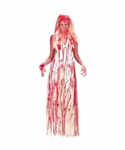 Fun World Adult Bloody Prom Dress Costume