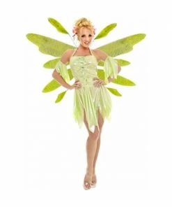 Underwraps Adult Costumes Adult Green Nymph Fairy Dress Costume W/ Wings