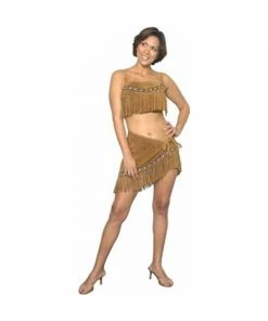 Underwraps Adult Sexy Suede Leather Sacagawea Indian Costume