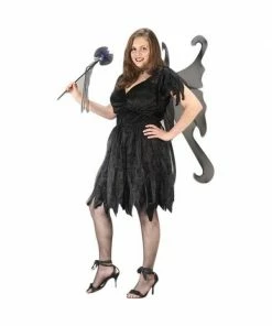 Fun World Adult Plus Size Midnight Fairy Costume