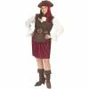 Fun World Adult Costumes Adult Plus Size High Seas Pirate Lady Costume