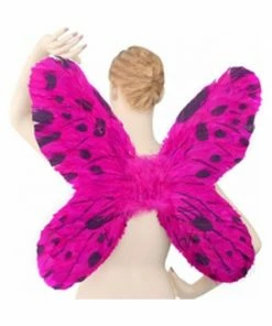 Charades Purple & Black Feather Butterfly Costume Wings