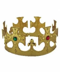 J Hat Adult Gold King Costume Crown Hats