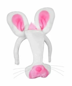 Top Trims Adult Rabbit Headband With Ears And Nose