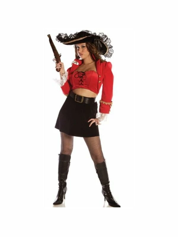 Underwraps Women's Sexy Captain Ruby Costume 3 Underwraps Women's Sexy Captain Ruby Costume
