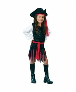 Fun World Child's Classic Caribbean Pirate Girl Costume Kids Costumes