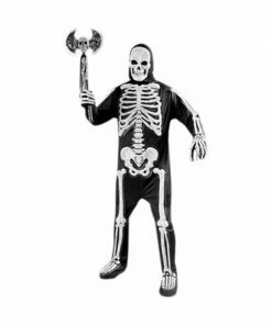 Fun World Adult Costumes Adult Deluxe Skeleton Costume