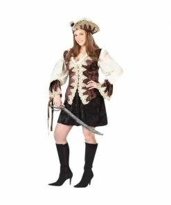 Exclusive Adult Costumes Adult Sexy Plus Size Royal Pirate Costume