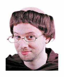 Fun World Adult Friar Monk Costume Wig Wigs