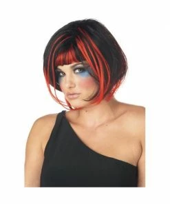California Costume Co. Black/Red Party Girl Wig Wigs