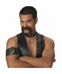 California Costume Co. Leather Daddy Costume Moustache Costume Facial Hair
