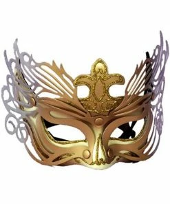 Forum Novelties Inc. Masks Adult Gold And Silver Detail Venetian Mask