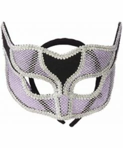 Forum Novelties Inc. Adult Silver Netted Mardi Gras Half Mask