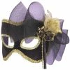 Forum Novelties Inc. Masks Adult Golden Flower Half Carnival Mask