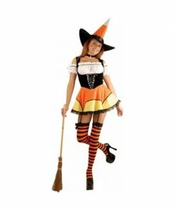 Charades Adult Costumes Adult Sexy Candy Corn Witch Costume