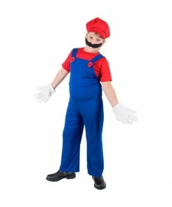Fun Plus Child Super Plumber Brothers Costume Kids Costumes