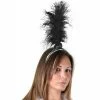 Rubies Hats Black 20's Flapper Feather Headpiece