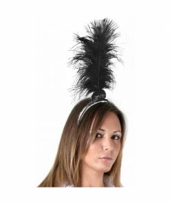 Rubies Hats Black 20's Flapper Feather Headpiece