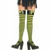 Rubies Costume Leggings Adult Black And Yellow Thigh High Tights