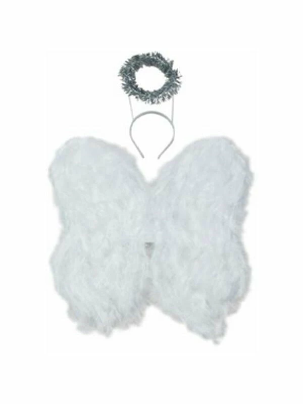 California Costume Co. Feather Angel Wings With Halo 3 California Costume Co. Feather Angel Wings With Halo