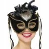 Rubies Black Velvet Venetian Eyemask Masks