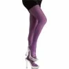 Rubies Adult Purple Glitter Costume Tights Costume Leggings