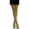 Rubies Adult Yellow / Black Polka Dot Tights