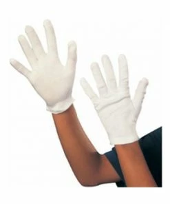 Rubies Childs White Cotton Gloves
