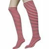 Rubies Red & White Striped Socks