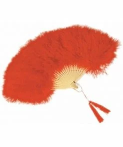 Rubies Accessory Kits Red Feathered Fan