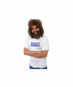 Exclusive Cave Man Geico Half-Mask Costume