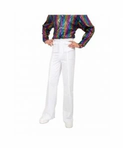 Charades Accessory Kits Adult Men's White Disco Pants