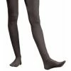 Charades Adult Solid Black Nylon Tights 2 Charades Adult Solid Black Nylon Tights
