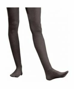 Charades Adult Solid Black Nylon Tights