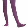 Charades Costume Leggings Adult Solid Purple Nylon Tights 2 Charades Costume Leggings Adult Solid Purple Nylon Tights
