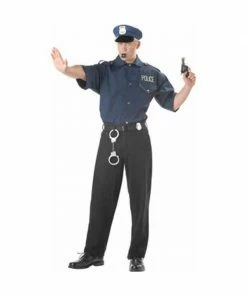 California Costume Co. Adult Cop Shirt And Hat Costume